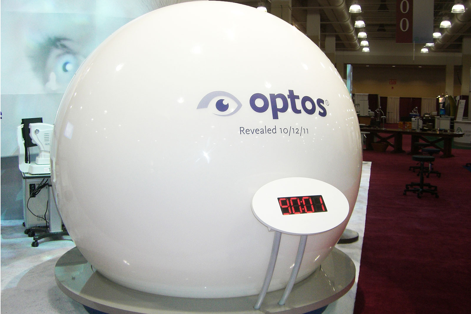 Custom Branded Environment for Optos at Academy of Optometry Trade Show, Product Launch