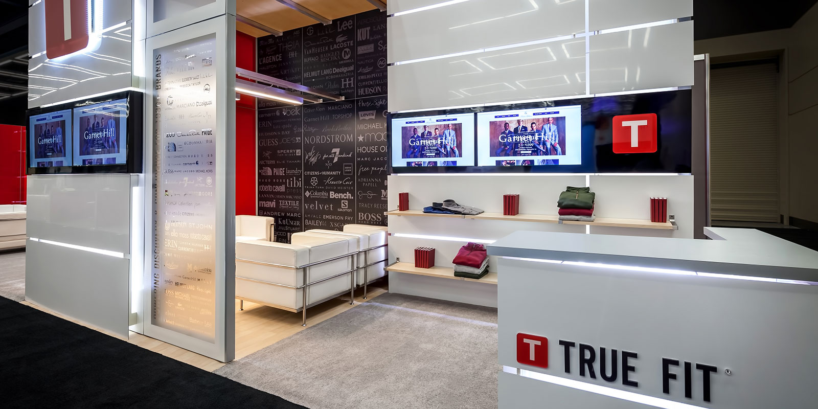 Hill & Partners Rental Branded Environment Trade Show Exhibit for True Fit