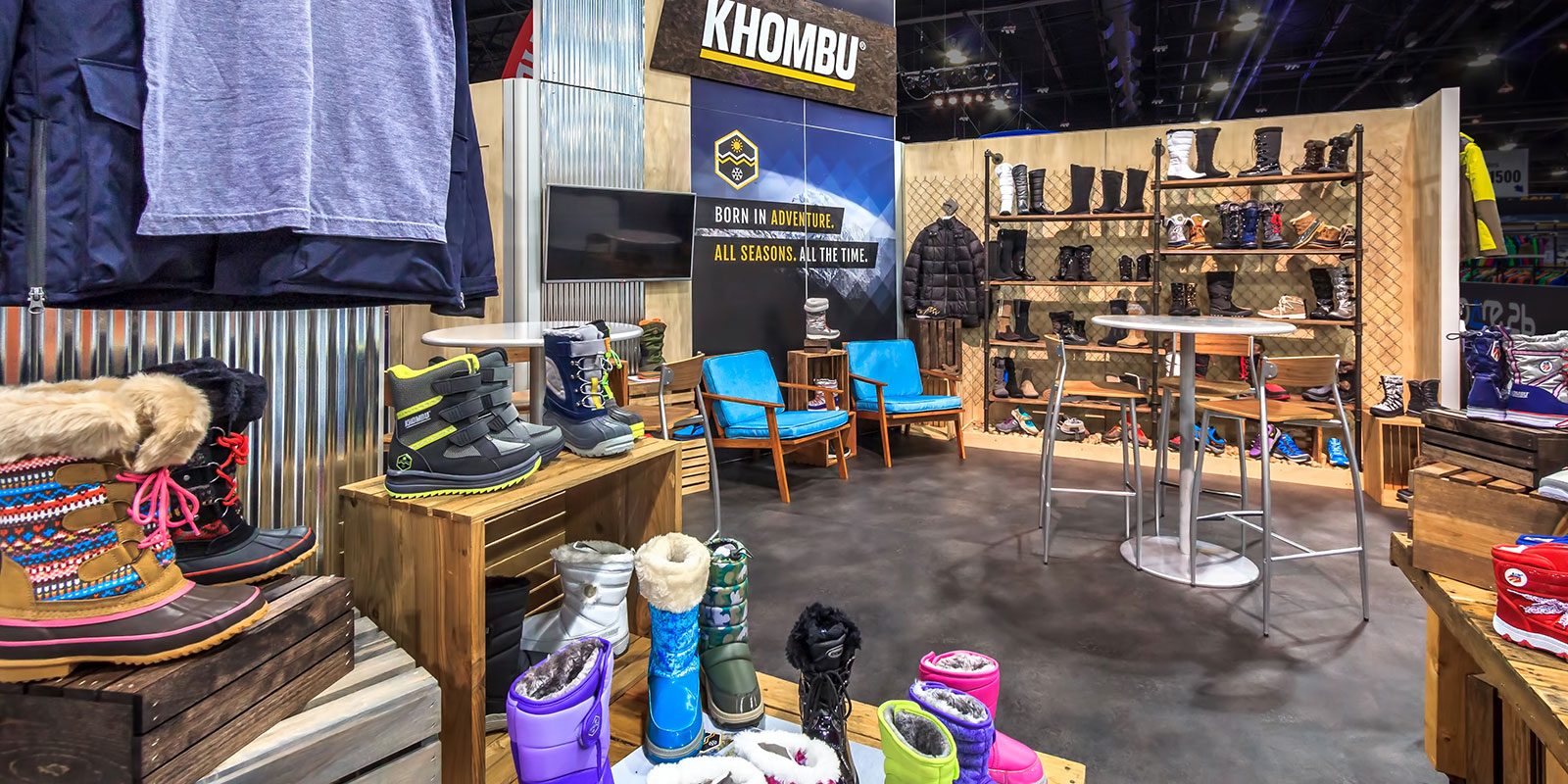 Hill & Partners Rental Branded Environment Trade Show Exhibit for Khombu